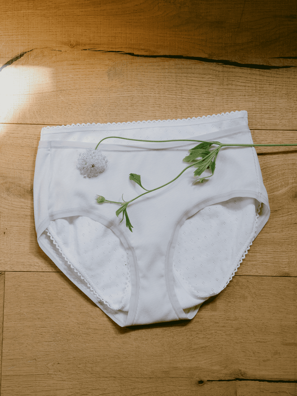 Ribbed Ribbed Tencel Panties (Fog Color)