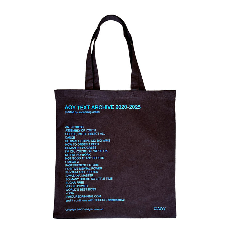 AOY TEXT ARCHIVE BAG (Brown Color)