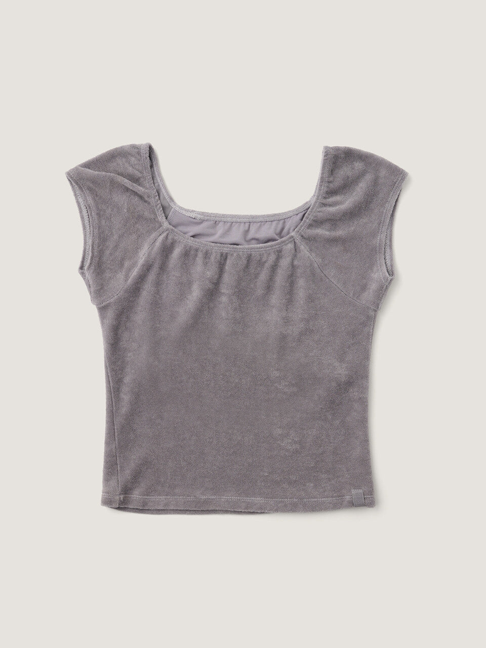 Terry Shirring Tee (Gray Color)