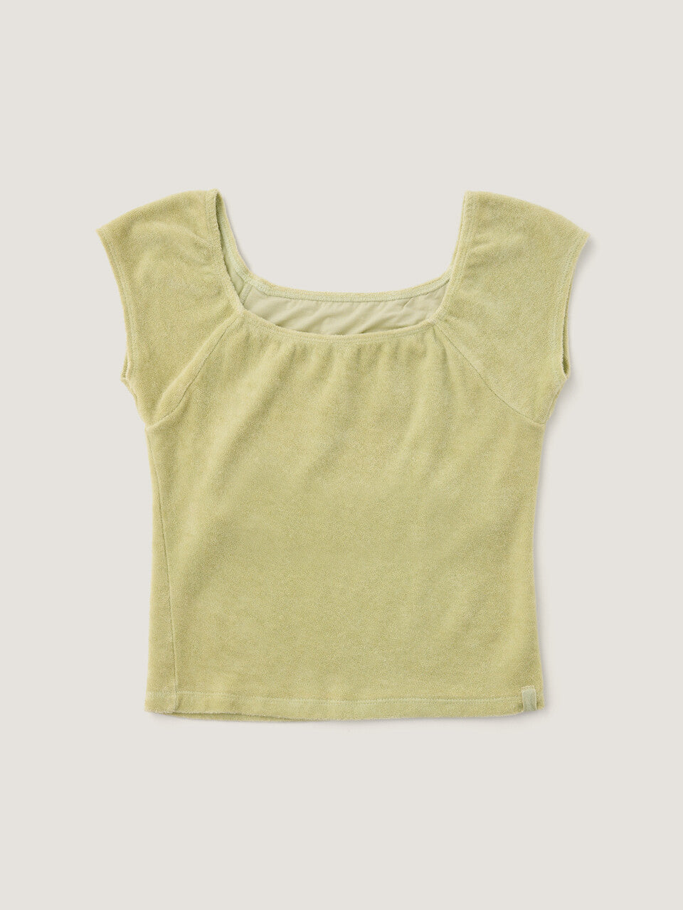 Terry Shirring Tee (Green Color)