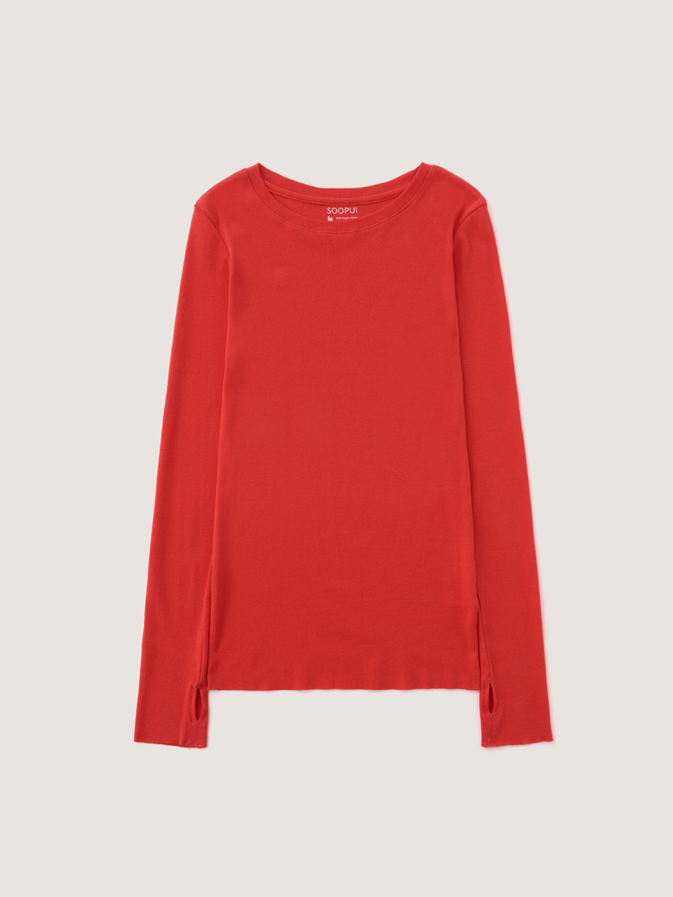 Breeze Organic Cotton Long Tee (Red Color)