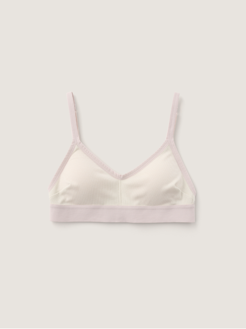 Full Ribbed Tencel Bra (Fog Color)