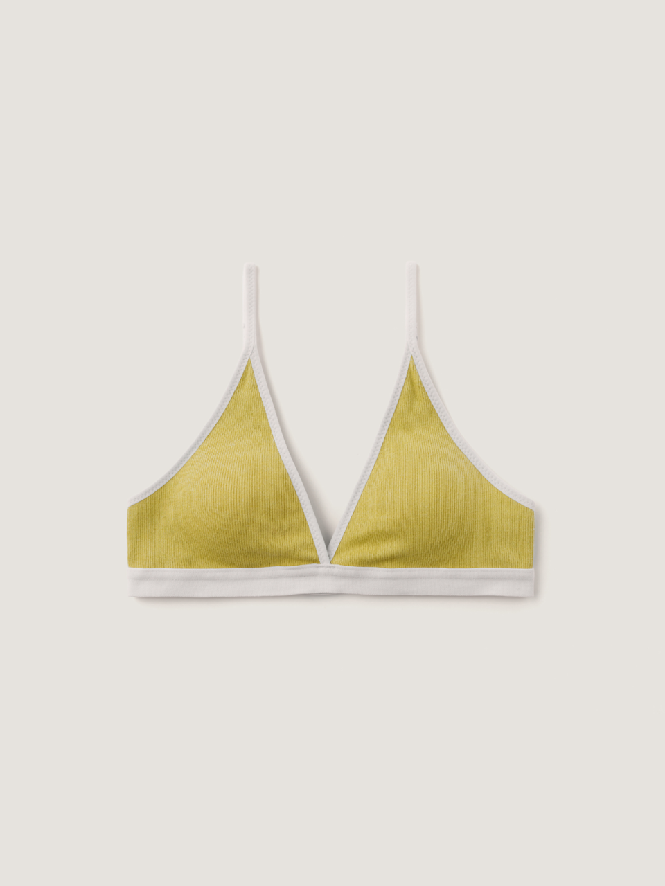 Triangle Ribbed Modal Bra (Agbae Color)