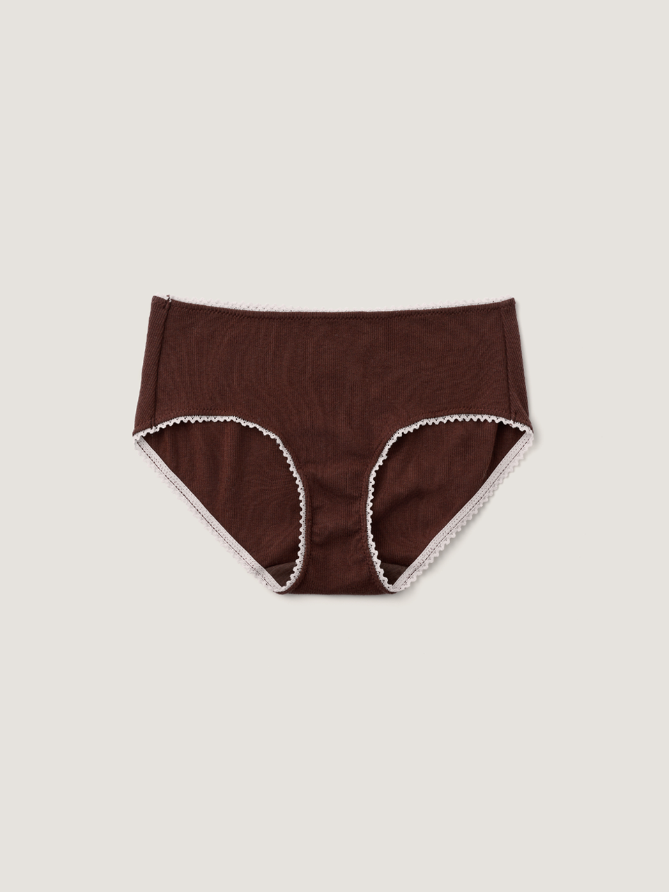 Ribbed Modal Panties (Acorn Color)