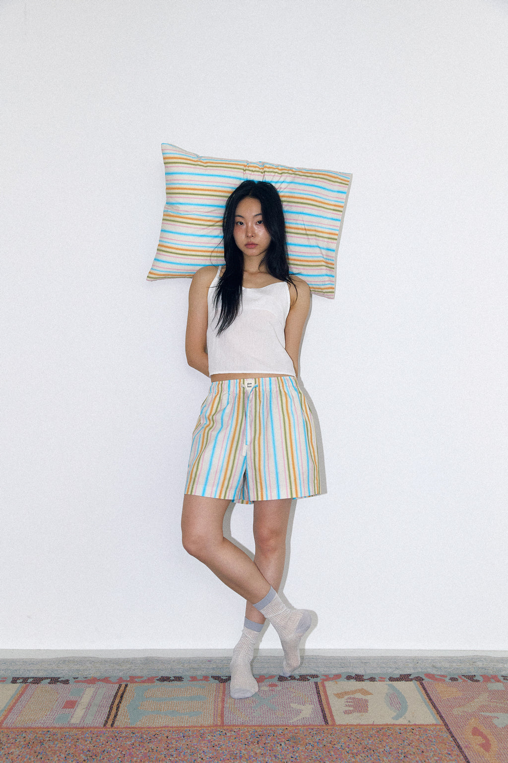 LOOM STRIPE Shorts Blue sktech