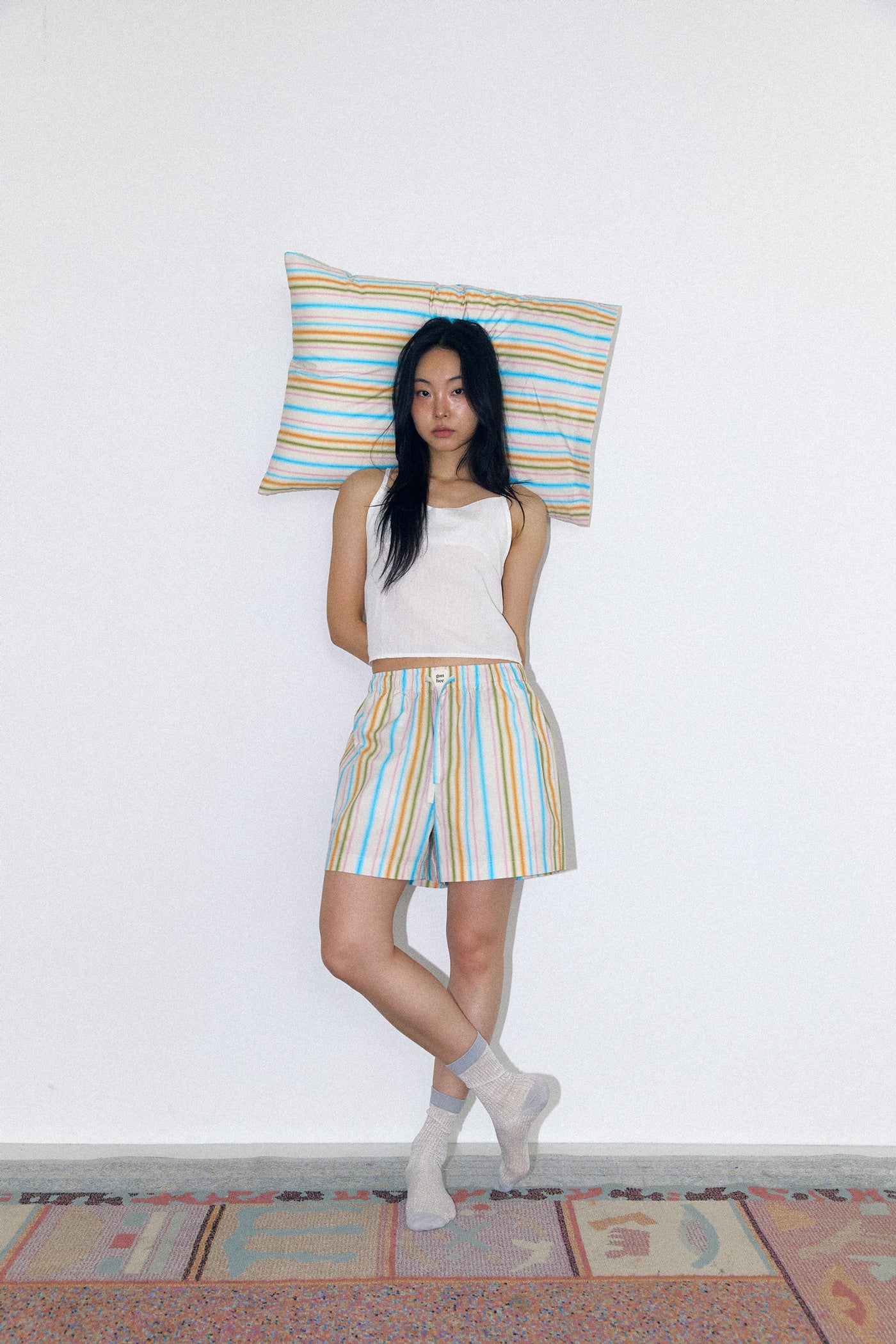 LOOM STRIPE Shorts Blue sktech