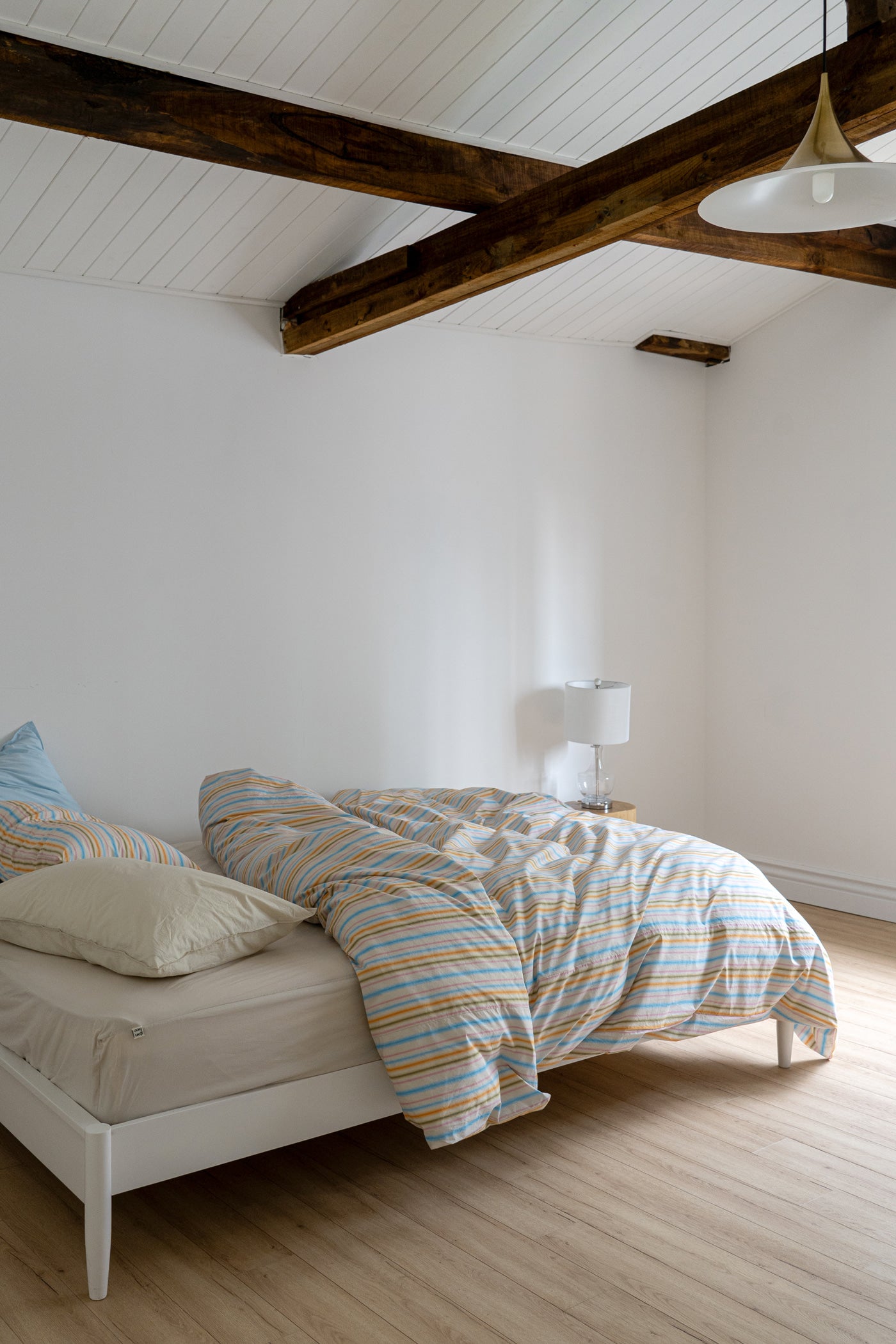LOOM STRIPE BEDDING SET (Blue Sketch)