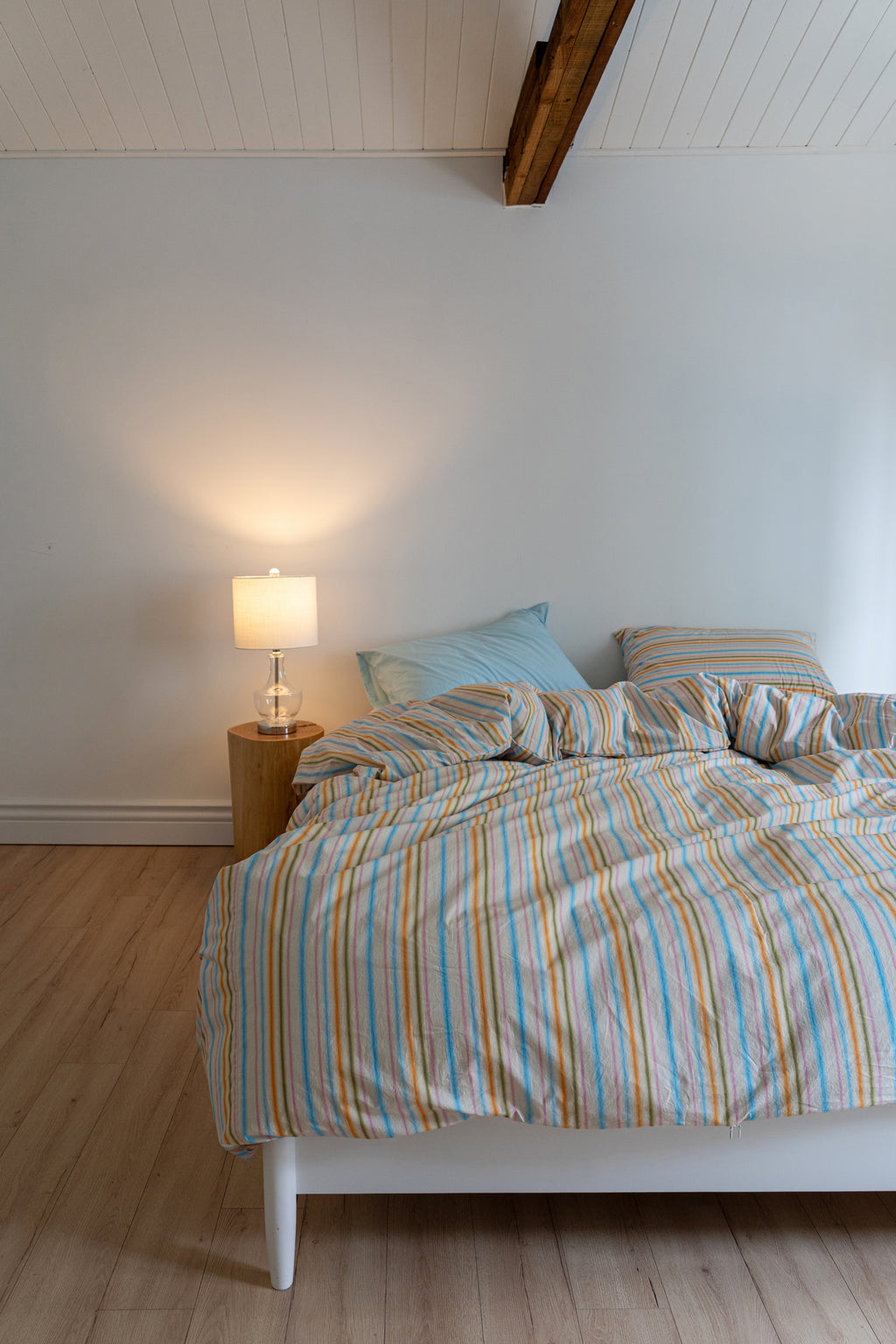 LOOM STRIPE BEDDING SET (Blue Sketch)