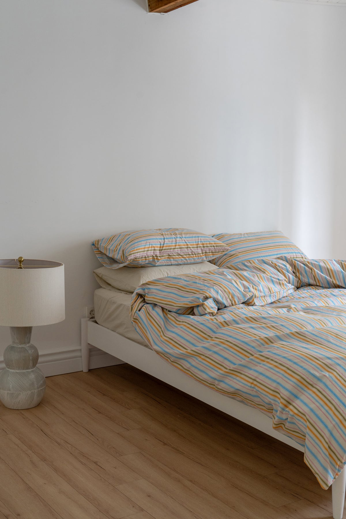LOOM STRIPE BEDDING SET (Blue Sketch)