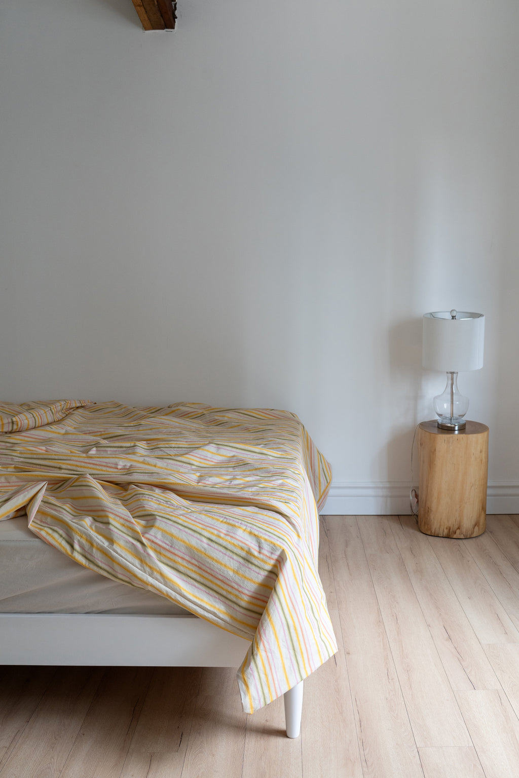 LOOM STRIPE BEDDING SET (Woven peach)