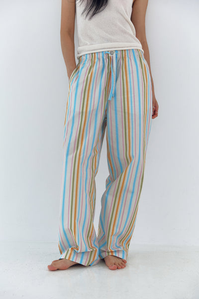 LOOM STRIPE PANTS Long Pants (Blue sketch  Color)