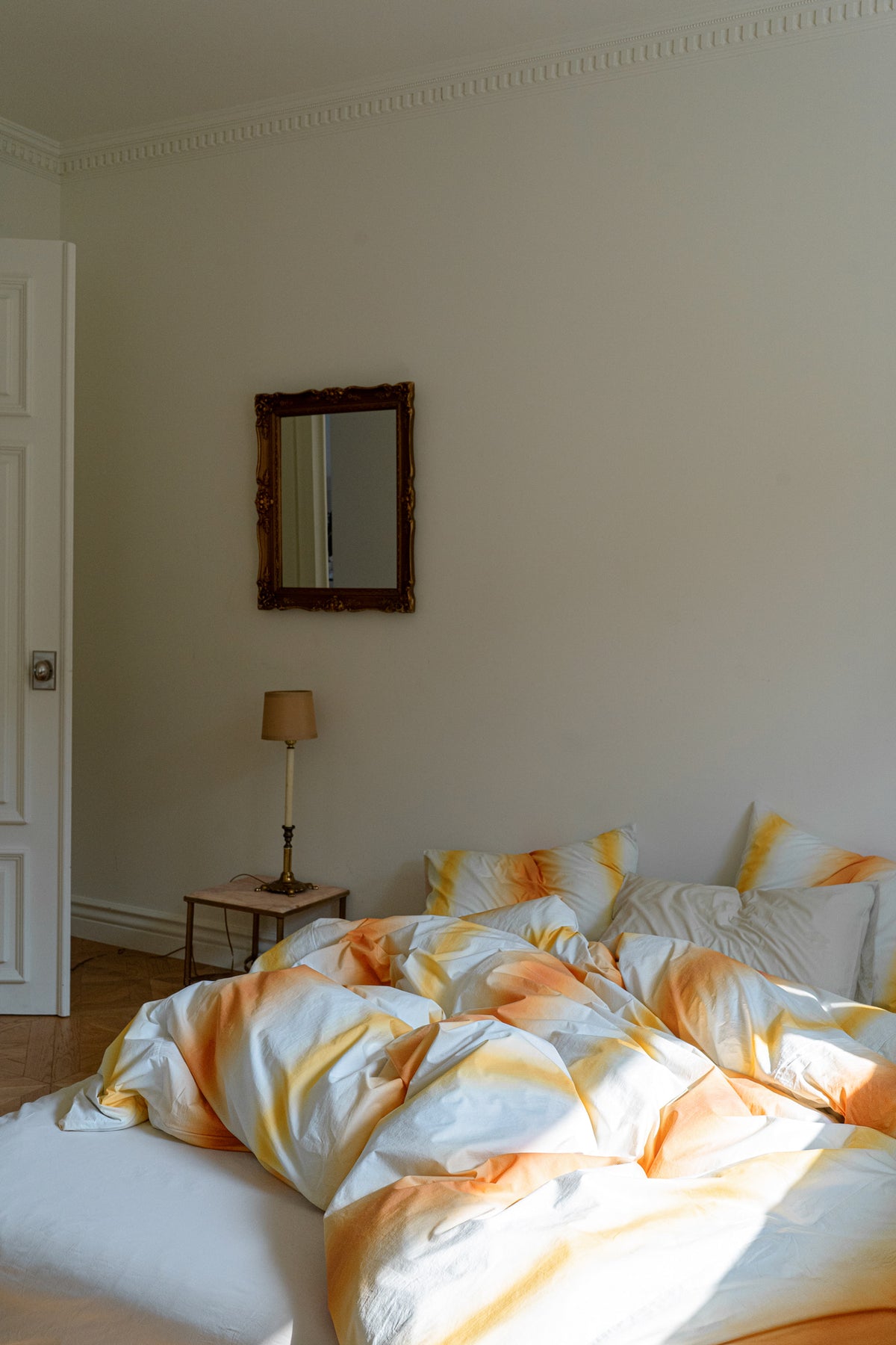 SMUDGE STRIPE BEDDING SET (Sunset Color)