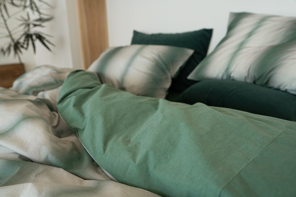 WINTER STRIPE PILLOW COVERS (Matcha Latte Color)